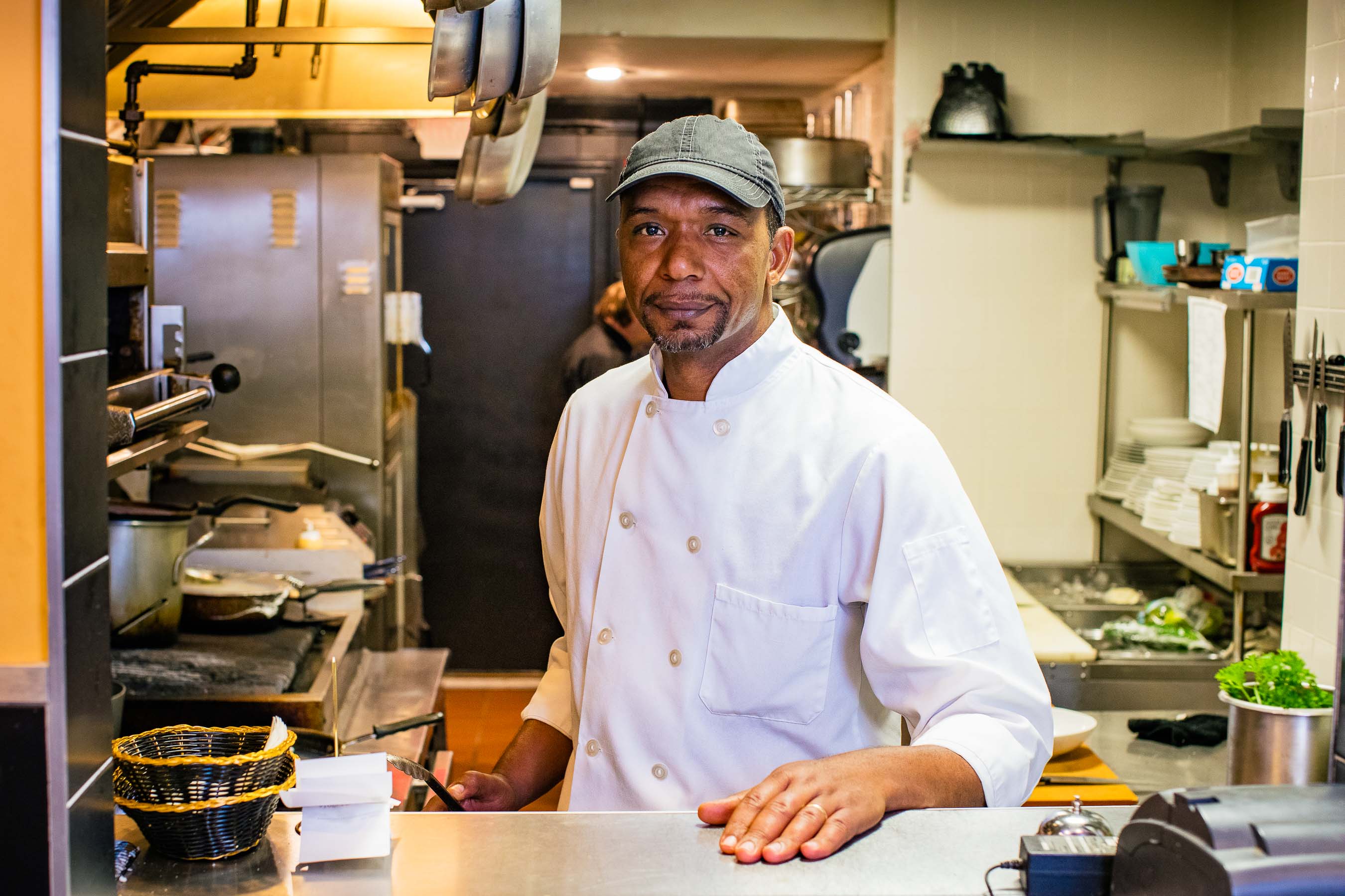 Chef  portrait at pickup counter