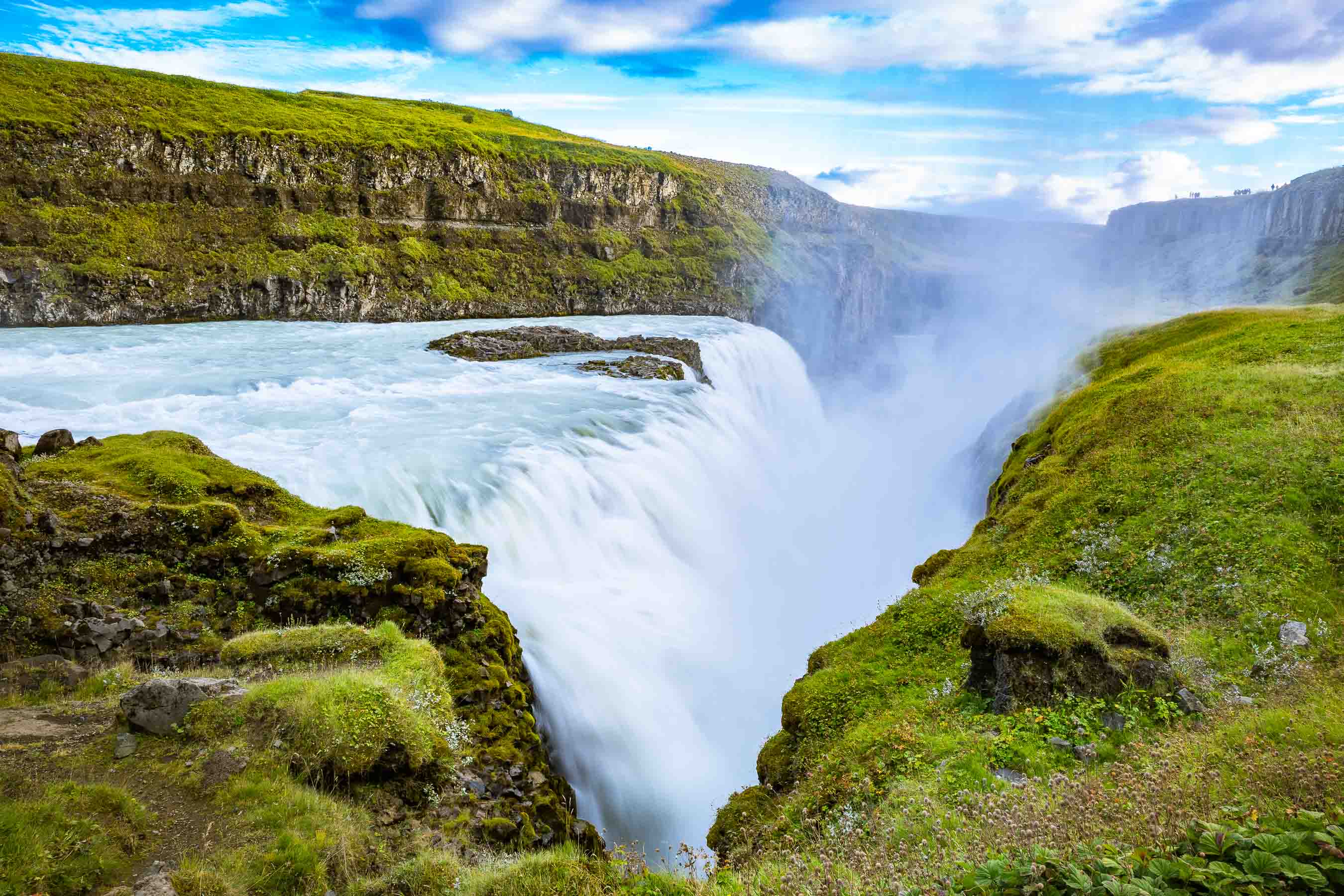 Gullfoss waterfall, on Iceland’s Golden Circle 